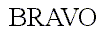 the word 'bravo' with kerning